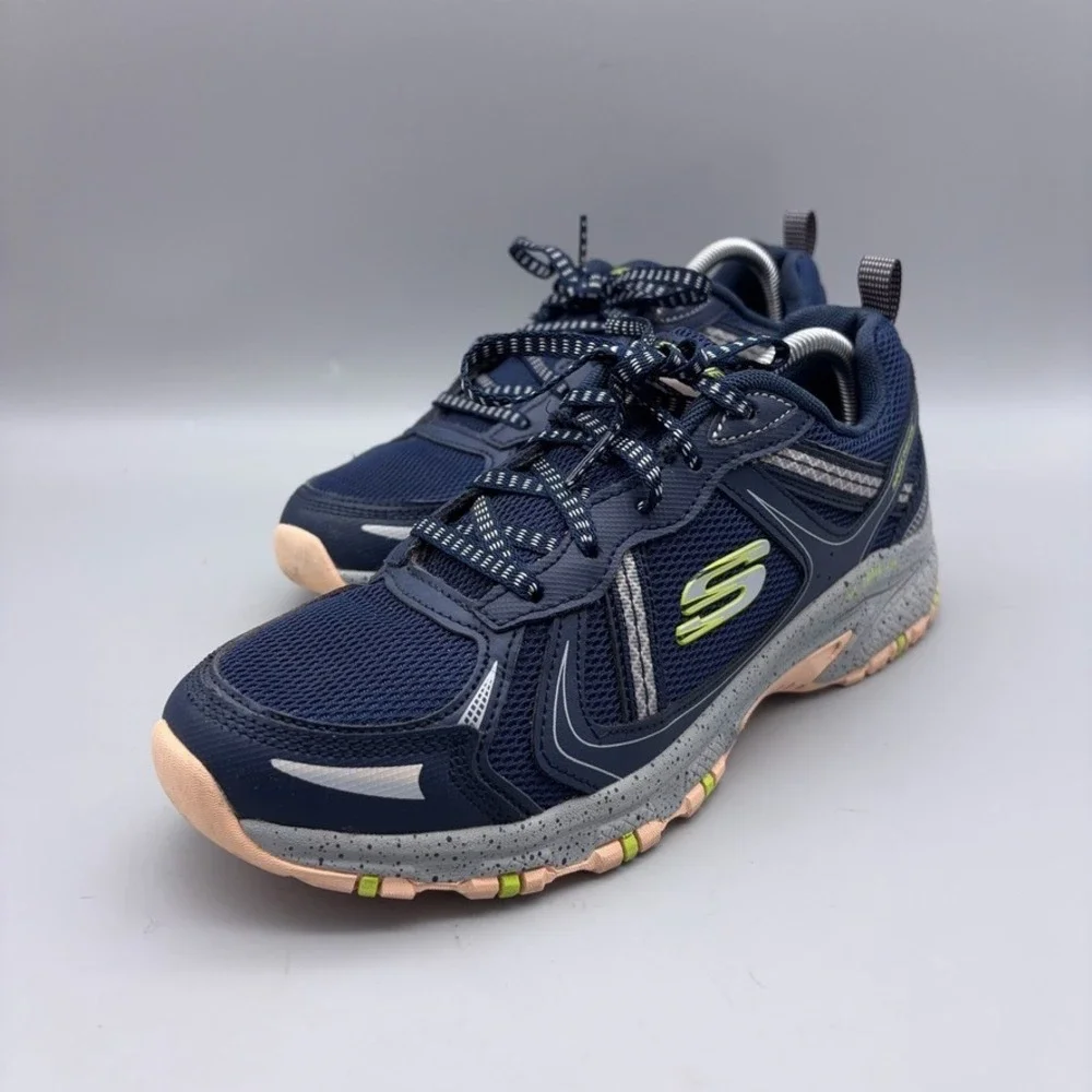 Skechers Shoes Womens 8.5 Navy Mesh Trail Running Hillcrest Pure Escapade